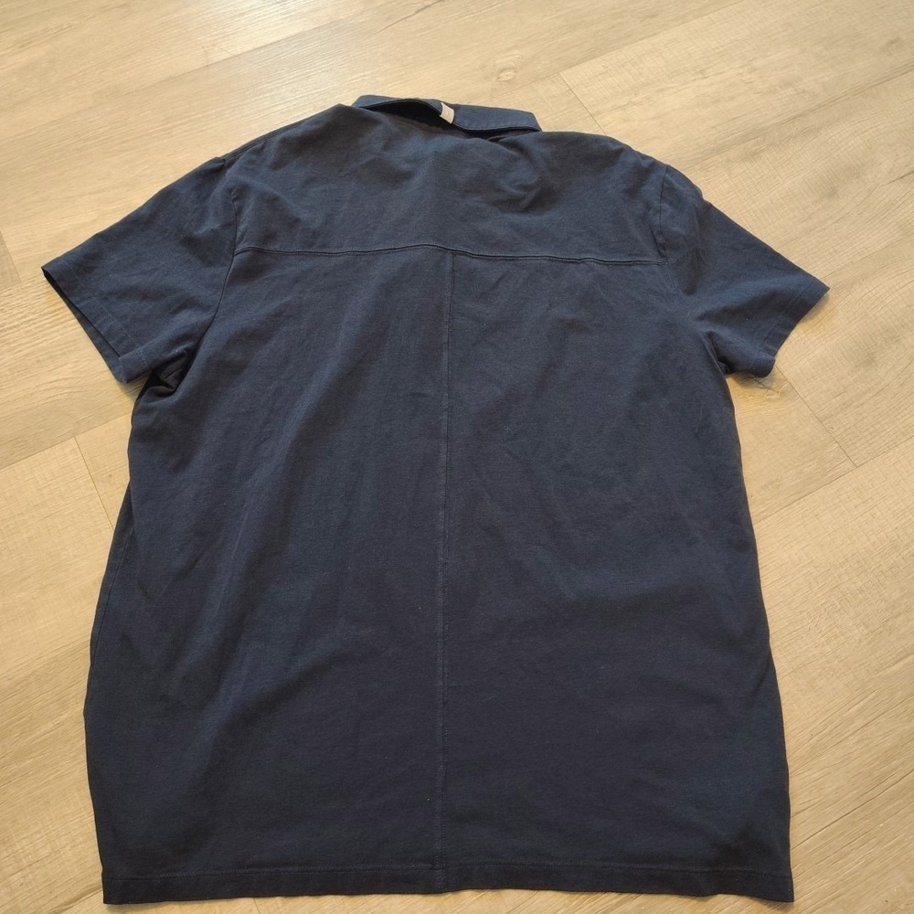 Tommy‎ John Polo Shirt mens Large Navy Blue Stretch Comfort Golf - Picture 5 of 6